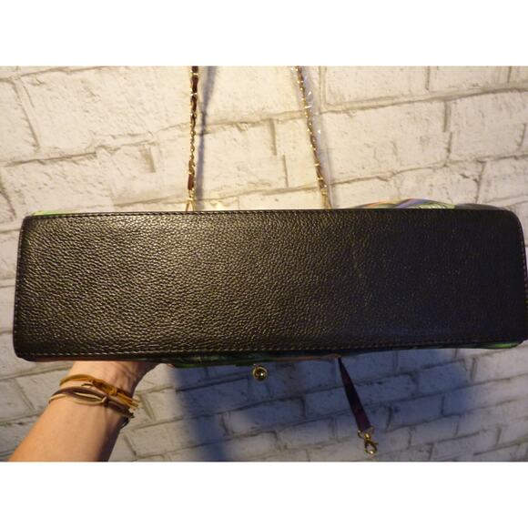 Anuschka Jungle Safari Hand Painted Leather Clasp Shoulder...